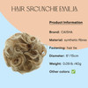 CAISHA PRETTYSHOP XL Hairpiece Scrunchy Updo Bridal Hairstyles Scrunchie Voluminous Curly Messy Bun Blond Mix G7E