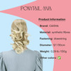 CAISHA 12 Hair Piece Braid Ponytail Extension Voluminous Wavy Honey Blond Mix PH210