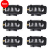 PNK Trend Self Snap On Wig Clip 6PCS Black Made in Korea and No Sewing Needed for Hair Extensions