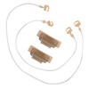 Full Shine Brown Stickable Clips for Invisible Wire Hair Extensions Real Human Hair Secret Fishing Line Elastic Wire 20c