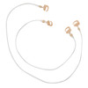 Full Shine Brown Stickable Clips for Invisible Wire Hair Extensions Real Human Hair Secret Fishing Line Elastic Wire 20c