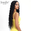 Joedir Lace Front Wigs 30 Long Wavy Synthetic Wig 45 Deep Part HD Transparent Lace For Women 130 Density WigsBLACK COLOR