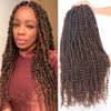 Leeven 22 Inch Bomb Twist Braiding Hair 8 Packs Long Bohemian Hair for Passion Twist Ombre Color PreTwisted Passion Twis