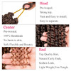 Leeven 22 Inch Bomb Twist Braiding Hair 8 Packs Long Bohemian Hair for Passion Twist Ombre Color PreTwisted Passion Twis