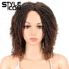 Style Icon 6 Short Dreadlock Wig Twist Wigs for Black Women Short Curly Synthetic Wigs 6 T1B30