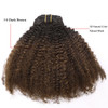 Afro Kinkys Curly Hair Extensions Clip In Human Hair 4B Natural Hair Clip Ins Full Head Afro Curly Clip In Hair Extensio