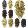 Flonding 12 Womens Ponytail Short Curly Claw Clip in Pony Tail Hair Piece Wavy Extension Wig Hairpiece Jaw Clip Hair Ext