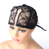 BTWTRY U Part Wig Cap for Making Wigs with Adjustable Strap Medium Size Black Dome Mesh Weaving Wig Cap for Women and Gi