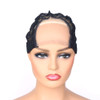 BTWTRY 35x4inch U Part Wig Cap with Lace for Wigs Making with Adjustable Strap Medium Size Black Dome Mesh Weaving Wig C