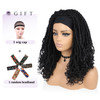 Fancy Hair Faux Locs Headband Wigs Turban Wig Dreadlock Wig Braided Twist Wigs Hand Braided Curl Synthetic Party Cosplay
