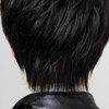 OMORFIEER Cool Mens Boys Short 25cm Straight Black Hair Party Heat Resistant Cosplay Wig