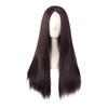 MapofBeauty 28 Inch70cm Women Special Long Straight Synthetic Wig Dark Brown