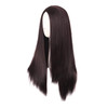MapofBeauty 28 Inch70cm Women Special Long Straight Synthetic Wig Dark Brown