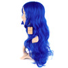 MapofBeauty 24 Inch60cm Charming Synthetic Long Wavy Side Bangs Women Party Anime Cosplay Wig Navy Blue