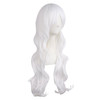 MapofBeauty 2870cm Charming Womens Long Curly Full Hair Wig White