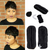 Black Human Hair 27 Piece Quick Weave Bump Hair with Free ClosureShort Hair Pieces For Black Women 1B
