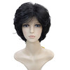 Wiginway Short Layered Shaggy Wavy Wigs Full Synthetic Bob Capless Wigs for White Women Natural Black