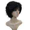 Wiginway Short Layered Shaggy Wavy Wigs Full Synthetic Bob Capless Wigs for White Women Natural Black