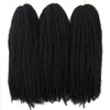 Afro Kinky Twist Crochet Hair Braids Marley Braid Hair 18inch Senegalese Curly Crochet Synthetic Braiding Hair 1B