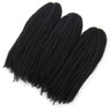 Afro Kinky Twist Crochet Hair Braids Marley Braid Hair 18inch Senegalese Curly Crochet Synthetic Braiding Hair 1B