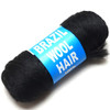 BLUPLE Brazilian Wool Hair 1 Roll Black Acrylic Yarn for African Hair Braiding Sengalese Twisting Jumbo BraidsCrochet Fa
