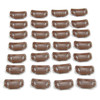 20pcs Metal Snap Clips for Hair Extensions DIY Clip in on Hair Extension Wigs 9 Teeth 32mm 12gpc Black Brown Beige Color