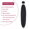 zepin Pre Stretched Braiding Hair2 Inch 6 Packs Professional Soft Yaki braiding Hair For Braids Hot Water Setting Synthe
