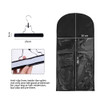 Wig Bags Storage With Hanger 3PCS Hair Extensions Storage Bag Hair Hangers For Extensions Hairpieces Storage Holder blac
