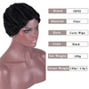 DIFEI 7 Colors Women Black Blonde Golden Brown Pink Blue Wine Red Short Finger Wave Curly Wigs Nuna Wigs Janet Collectio