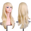 ANESHE Wigs 28 Long Wavy Hair Heat Resistant Cosplay Wig for Women Light Blonde