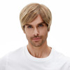 STfantasy Men Short Ombre Brown Mens Wigs Straight Layered Wavy Mens Wig for MaleHalloween Cosplay Anime Party 12inch