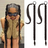 SEIKEA 2PCS Long Braid Ponytail Extension with Hair Tie Long Straight Wrap Around Hair Extensions Ponytail Natural Soft