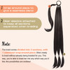 SEIKEA 2PCS Long Braid Ponytail Extension with Hair Tie Long Straight Wrap Around Hair Extensions Ponytail Natural Soft
