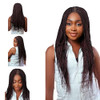 Wow Braids Braided Wigs Micro Million Braid Wig Color 135 22 Inches Synthetic Hand Braided Wigs for Black Women