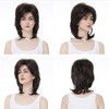 Aimole Soft Shaggy Layered Medium Length Classic Cap Synthetic Women Wigs Chestnut Brown 6 Chestnut Brown