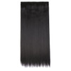 Snoilite Elegant 3076cm Longest Straight Natural Black 34 Full Head One Piece 5 Clips Clip in Hair Extensions