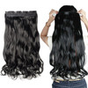 Snoilite Trendy 2426 Straight Curly 34 Full Head One Piece 5clips Clip in Hair Extensions Long Poplar Style for Xmas Gif