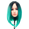 SWACC Ombre Colors Straight Short Hair Bob Wig Synthetic Colorful Cosplay Daily Party Flapper Wig for Women with Wig Cap
