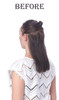 Onedor 12 Synthetic Fiber Natural Textured Curly Ponytail Clip InOn Hair Extension Hairpiece 1B Off Black