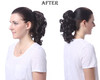 Onedor 12 Synthetic Fiber Natural Textured Curly Ponytail Clip InOn Hair Extension Hairpiece 10 Medium Golden Brown