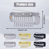6pcs Chunni Clips with Safety Pins Stainless Steel Hidden Chunni Grip Clip to Secure Wig no Sew Dupatta Clip in for Hair