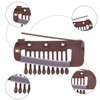 6pcs Wig Clips with Safety Pin Stainless Steel Hidden Dupatta Setting Clips to Secure Wig no Sew Chunni Grip Clips in fo