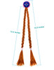 Party Chili Princess Little Girls Headband Hairpiece Cosplay Braided Wigs for Girls Princess Dress Up Accessories