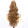 DIGUAN Claw Clip In Wavy Loose curly Synthetic Wrap Around Ponytail Extensions 24 Inches Pony Tail Clip In Extensions fo