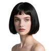 Onedor 10 Short Straight Hair Flapper Cosplay Costume Bob Wig Black