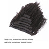Lacer Hair 4A 4B Afro Kinky Curly Ombre Hair Extensions 12 Inch Clip in Double Weft 100 Real Remy Human Hair Extension T
