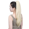 SYXLCYGG Blonde Ponytail Yaki Straight Claw Clip Ponytails 22 55 OZ Synthetic Fake Hair Pieces Women Like Real Hair Fluf