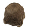 Light Brown Hair Piece for Men 7 Lace PU Bleached knots Mens Toupee French lace with PU back and sides