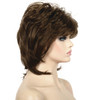 Lydell Short Length Layered Shaggy Full Synthetic Wigs 10 Medium Golden Brown