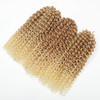 Sharopul Kinky Curl Short Hairstyle 8 Inch 3pcspack Afro Kinky Twist Hair Blonde Soft Synthetic Crochet Braiding Hair Ex